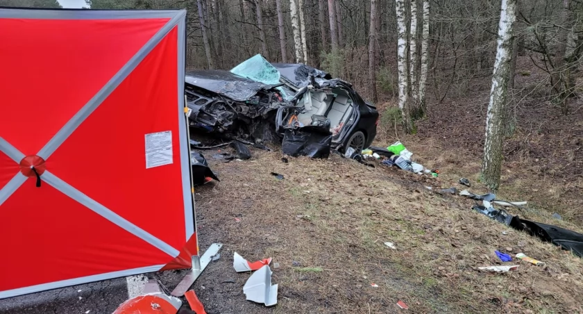 AKTUALIZACJA: Tragiczny wypadek. Zginął kierowca osobówki [zdjęcia]