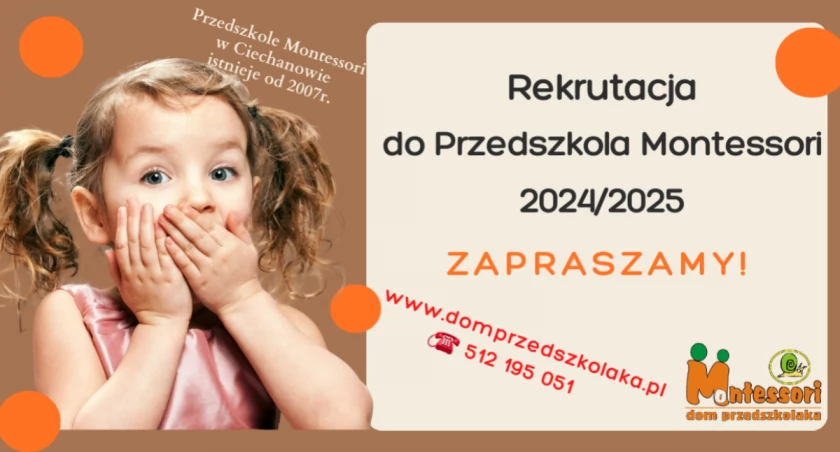 Zapraszamy do przedszkola Montessori