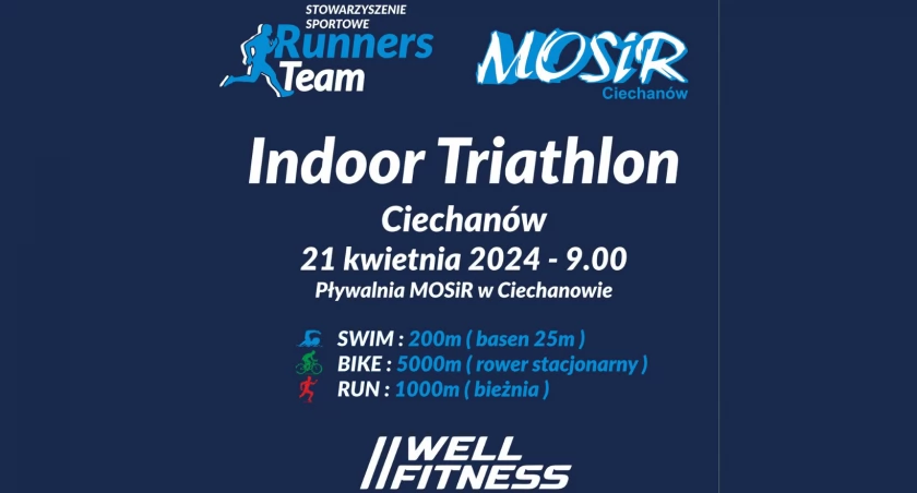Triathlon pod dachem. Przed nami impreza sportowa w Ciechanowie