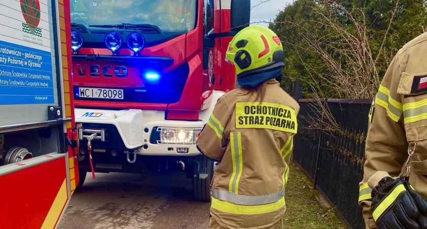 Pożar domu w powiecie ciechanowskim