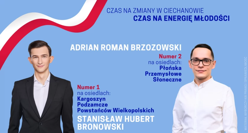 Młodzi kandydaci zamierzają wprowadzić świeże spojrzenie do Rady Miasta Ciechanów