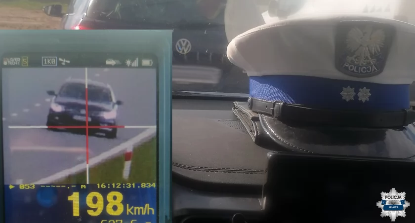 Pirat drogowy pędził blisko 200 km/h
