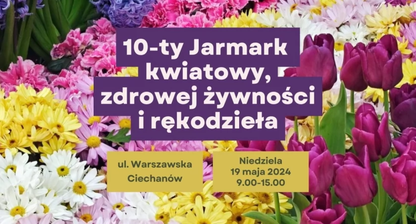 Weekendowe wydarzenia na Warszawskiej. Garażówka, kwiaty, zdrowa żywność i rękodzieło