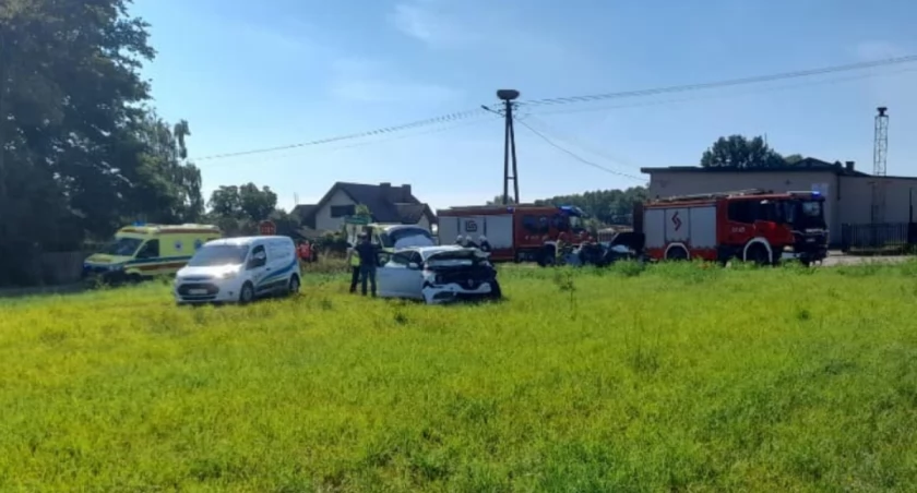 Pięć osób poszkodowanych w wypadku. Lądował śmigłowiec LPR [zdjęcia]