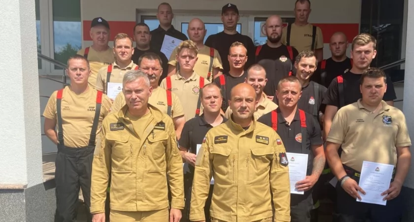 Druhowie z powiatu ciechanowskiego ukończyli szkolenie