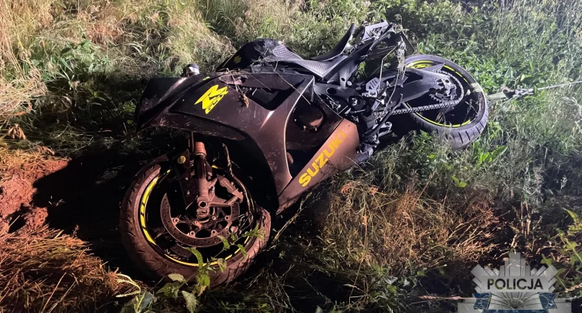 Młody motocyklista ciężko ranny w wypadku
