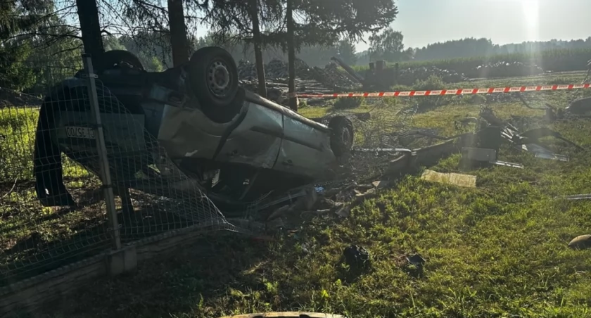 O krok od tragedii pod Ciechanowem. Sprawcą pijany nastolatek [zdjęcia]