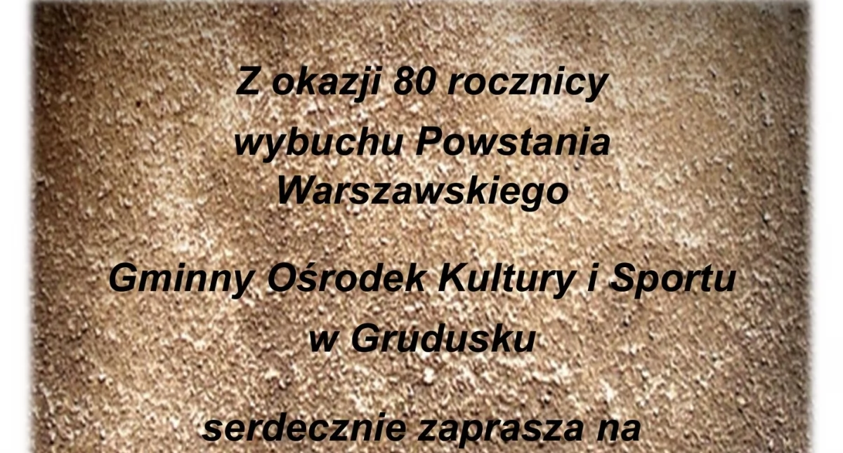 Koncert z okazji rocznicy wybuchu Powstania Warszawskiego