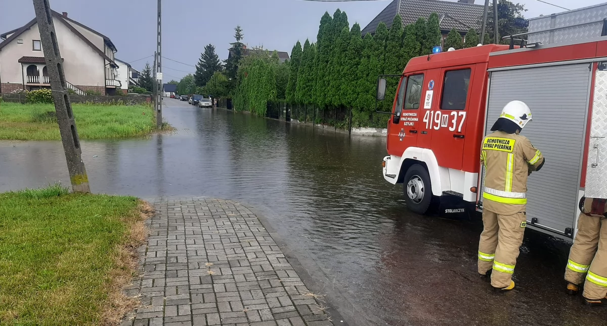 Strażackie interwencje po burzy nad powiatem ciechanowskim