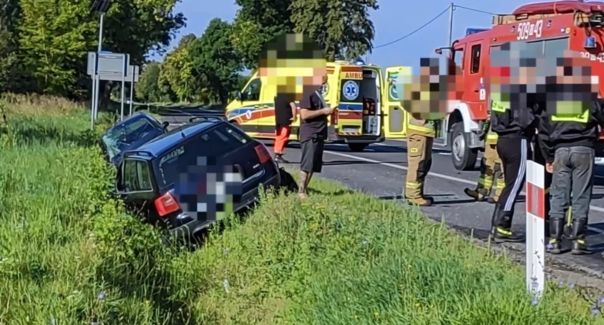 Kierowca nie ustąpił pierwszeństwa. Ranna 24-latka trafiła do szpitala