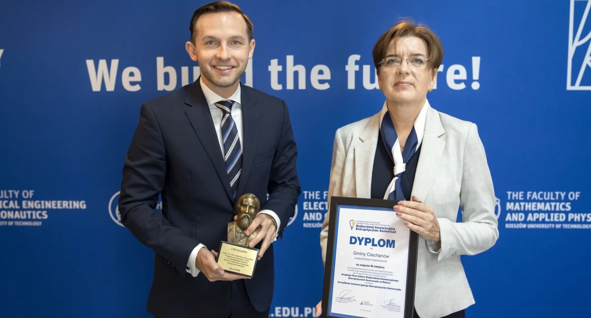 Ciechanów nagrodzony za inwestycje w energetykę