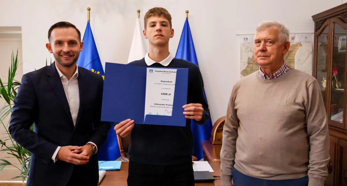 Pierwszy piłkarz z Ciechanowa ze stypendium