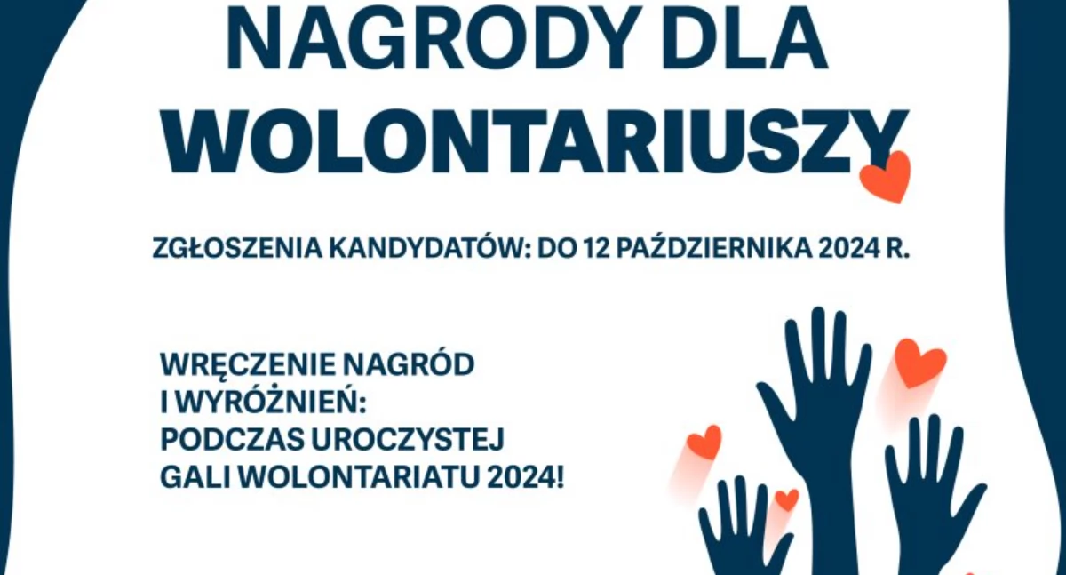 Nagrodzą wolontariuszy z Ciechanowa. Można zgłaszać kandydatów