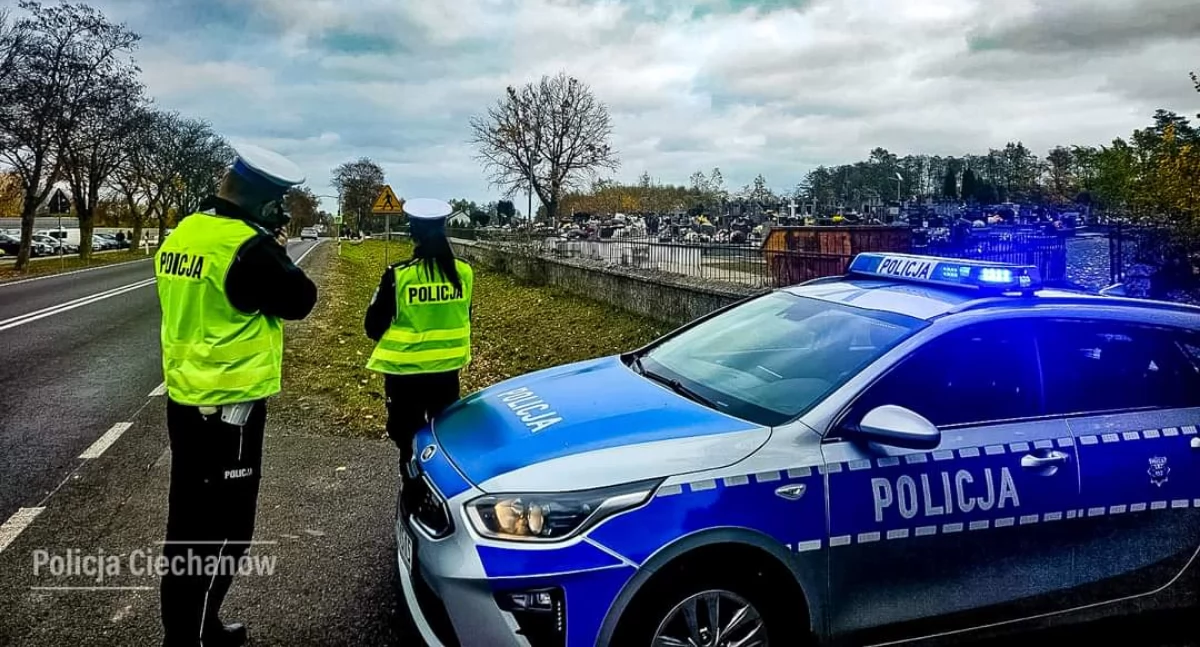 Kilkanaście zdarzeń drogowych, pijani kierowcy - podsumowanie akcji „Wszystkich Świętych” w powiecie ciechanowskim