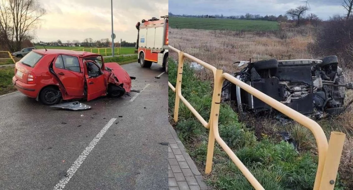 Z ostatniej chwili: Wypadek w Ciechanowie. Droga jest zablokowana [zdjęcia]