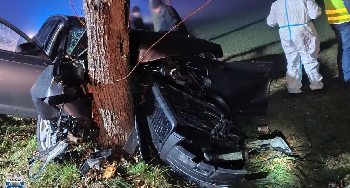 Tragedia na drodze. Zginął młody mieszkaniec powiatu ciechanowskiego [zdjęcia]