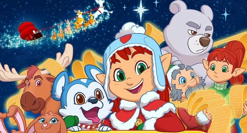 Rodzina w ciechanowskim kinie. Film „Elfy ratują święta” i zajęcia edukacyjne