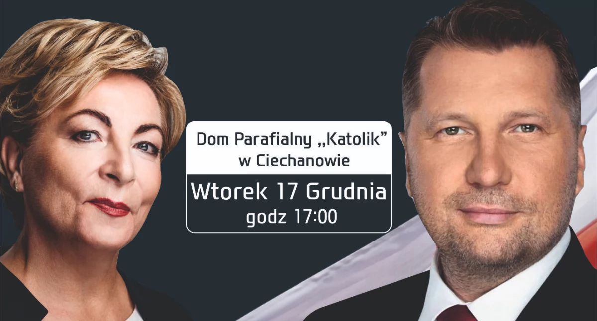 Przemysław Czarnek spotka się z mieszkańcami Ciechanowa