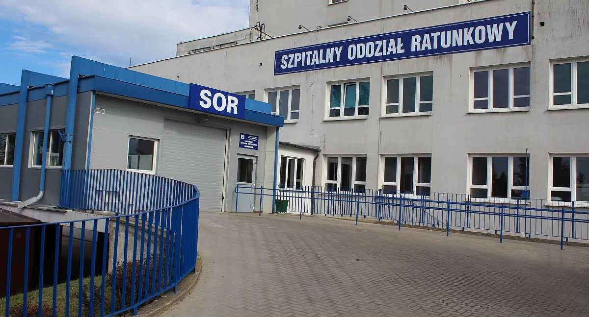 Demolował wnętrza szpitala w Ciechanowie. Policja obezwładniła 26-latka