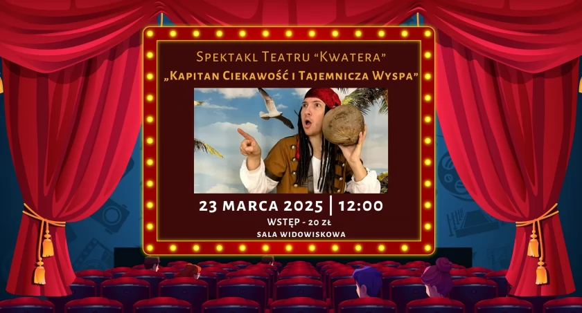 Spektakl „Kapitan Ciekawość i Tajemnicza Wyspa”, czyli teatralna niedziela dla najmłodszych w Ciechanowie