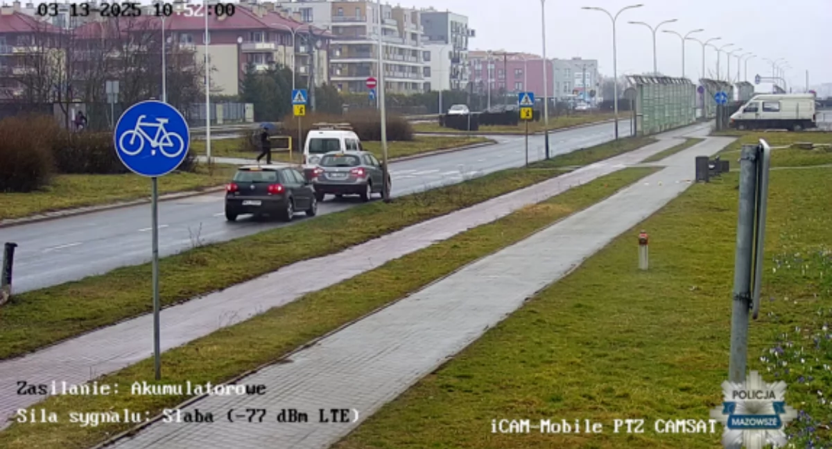 Wyprzedzał na przejściu dla pieszych w Ciechanowie. Był poszukiwany za kradzież [zobacz nagranie]