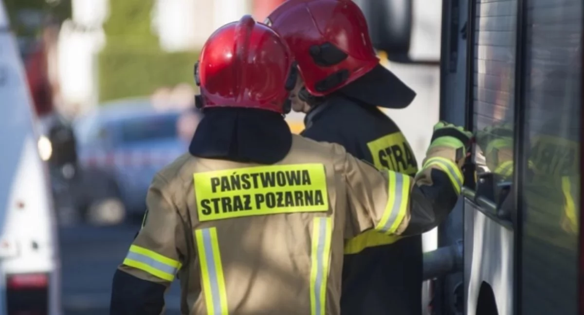 Interwencja straży pożarnej w ciechanowskim ratuszu