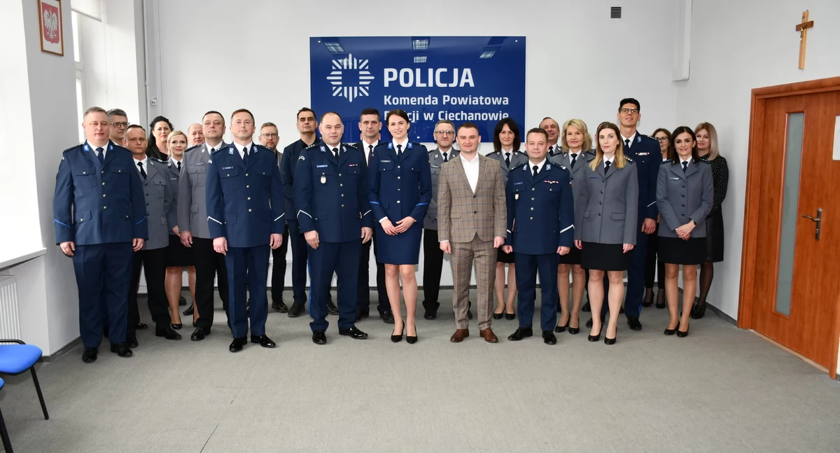 Nominacje na kierownicze stanowiska w ciechanowskiej komendzie policji [zdjęcia]