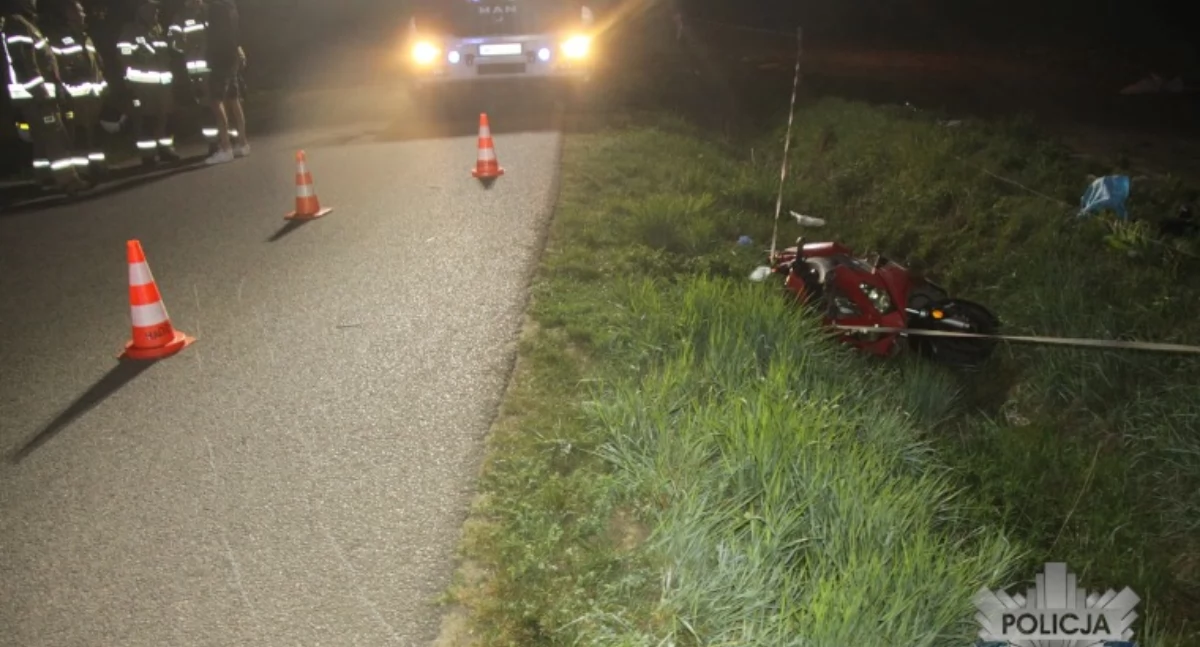 Motorowerzysta ranny w wypadku. Kierowca samochodu odjechał z miejsca zdarzenia