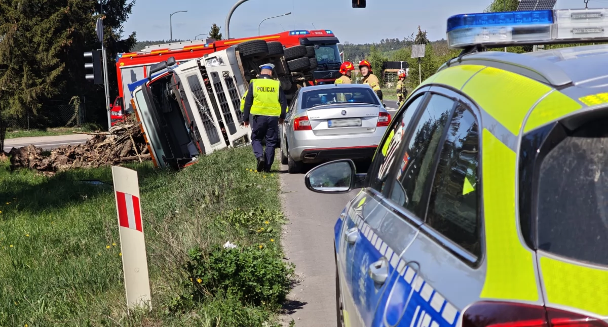 Z ostatniej chwili: Zdarzenie z udziałem ciężarówki. Duże utrudnienia w ruchu [zdjęcia]