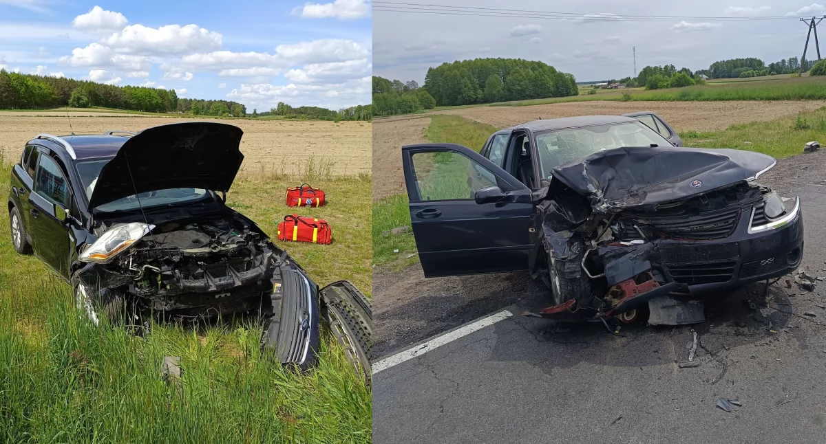 Sześć osób rannych w wypadku. Wśród nich jest troje dzieci [zdjęcia]