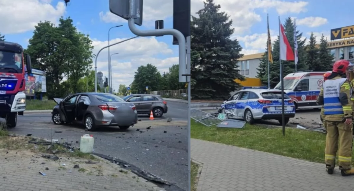 Radiowóz jechał na sygnałach na interwencję. Nowe ustalenia ws. zdarzenia w Ciechanowie [zdjęcia]