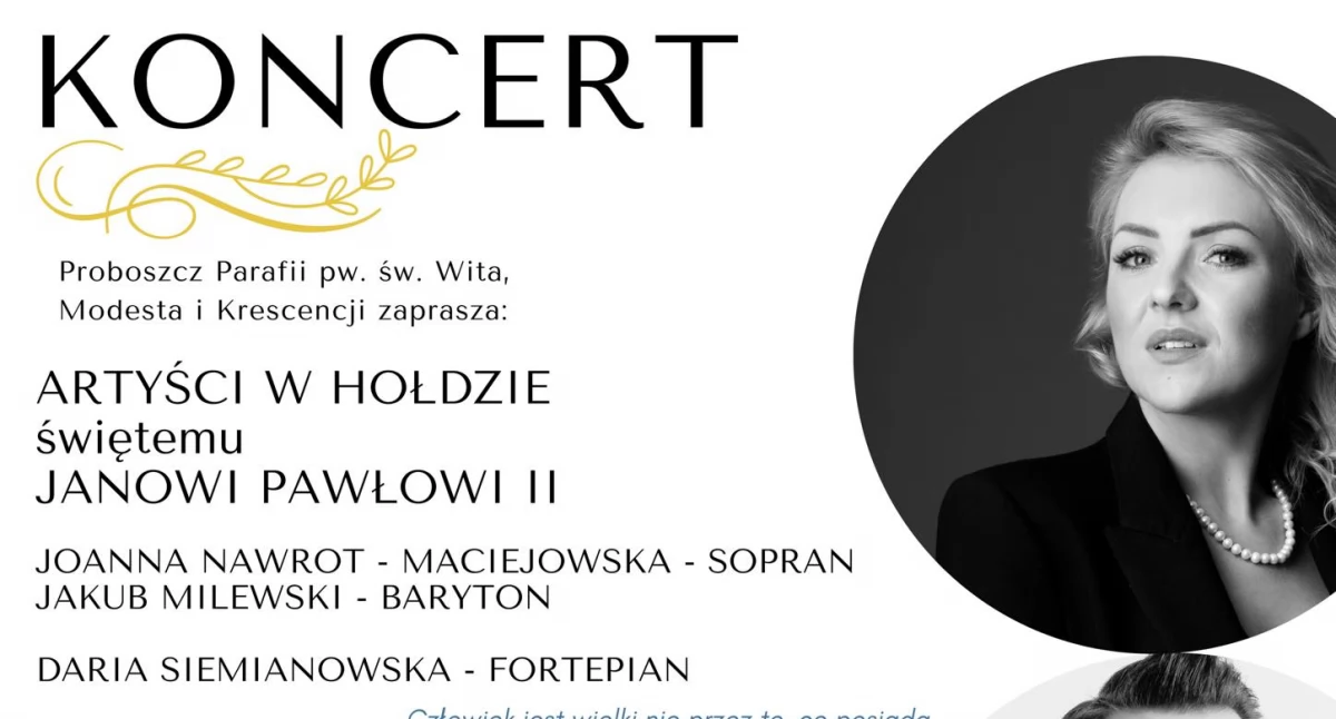 Noc kościołów w Sońsku. Artyści zaśpiewają w hołdzie Janowi Pawłowi II