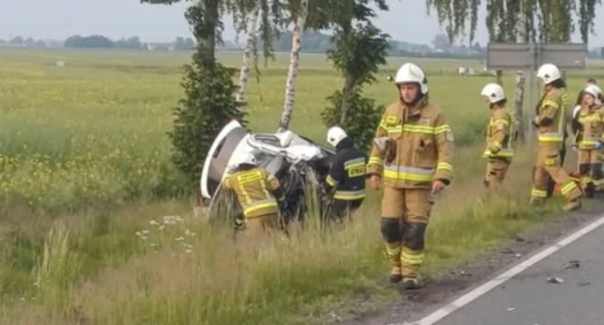 Groźne zdarzenie na krajowej sześćdziesiątce [zdjęcia]