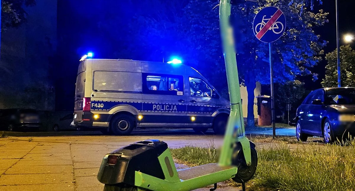Nietrzeźwa ciechanowianka jechała hulajnogą i wylądowała w szpitalu