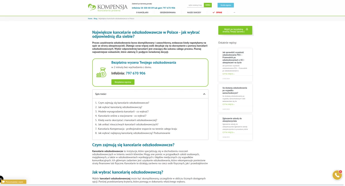 Co wyróżnia największe kancelarie odszkodowawcze w Polsce na tle konkurencji?