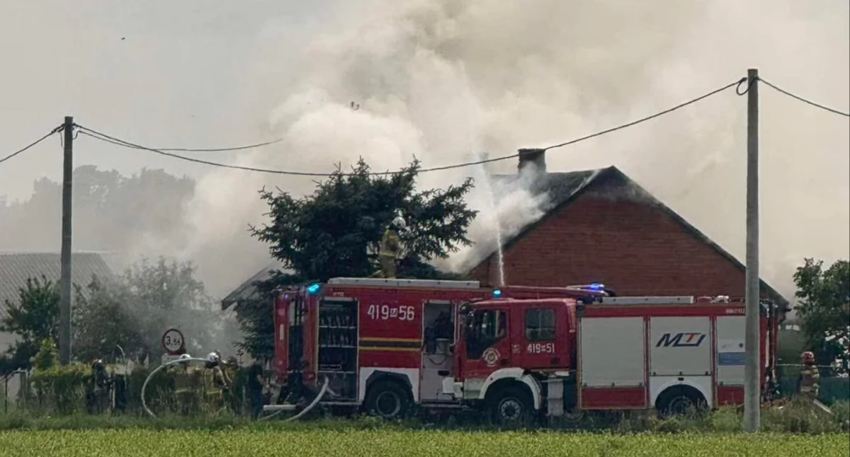 Zbiórka po pożarze domu w pobliżu Ciechanowa