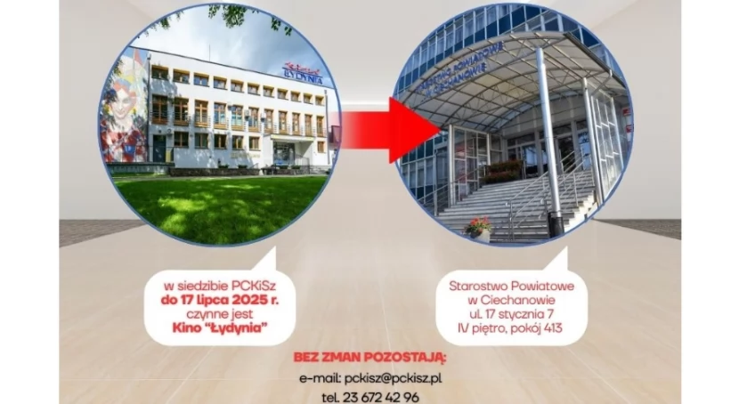 Zmiana lokalizacji PCKiSz w Ciechanowie
