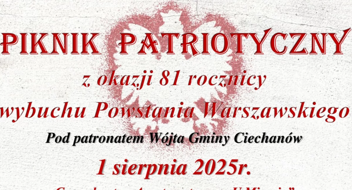 Przed nami piknik patriotyczny w gminie Ciechanów