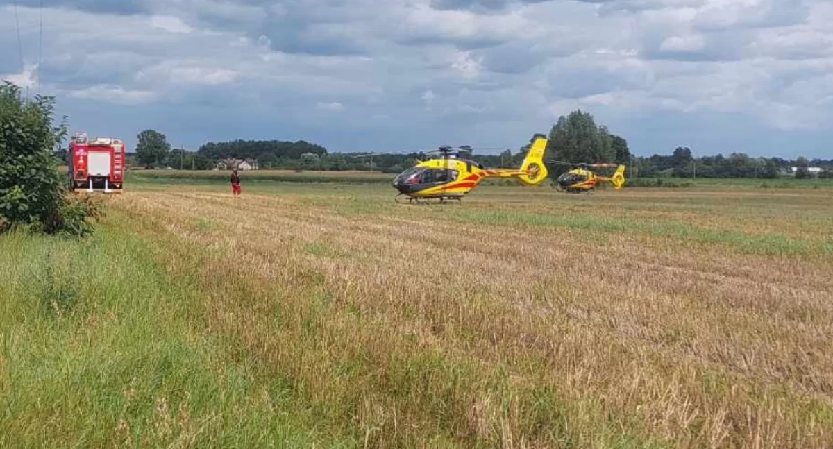 AKTUALIZACJA: Wybuch przy rozpalaniu ogniska. Dwie osoby poważnie ranne [zdjęcia]