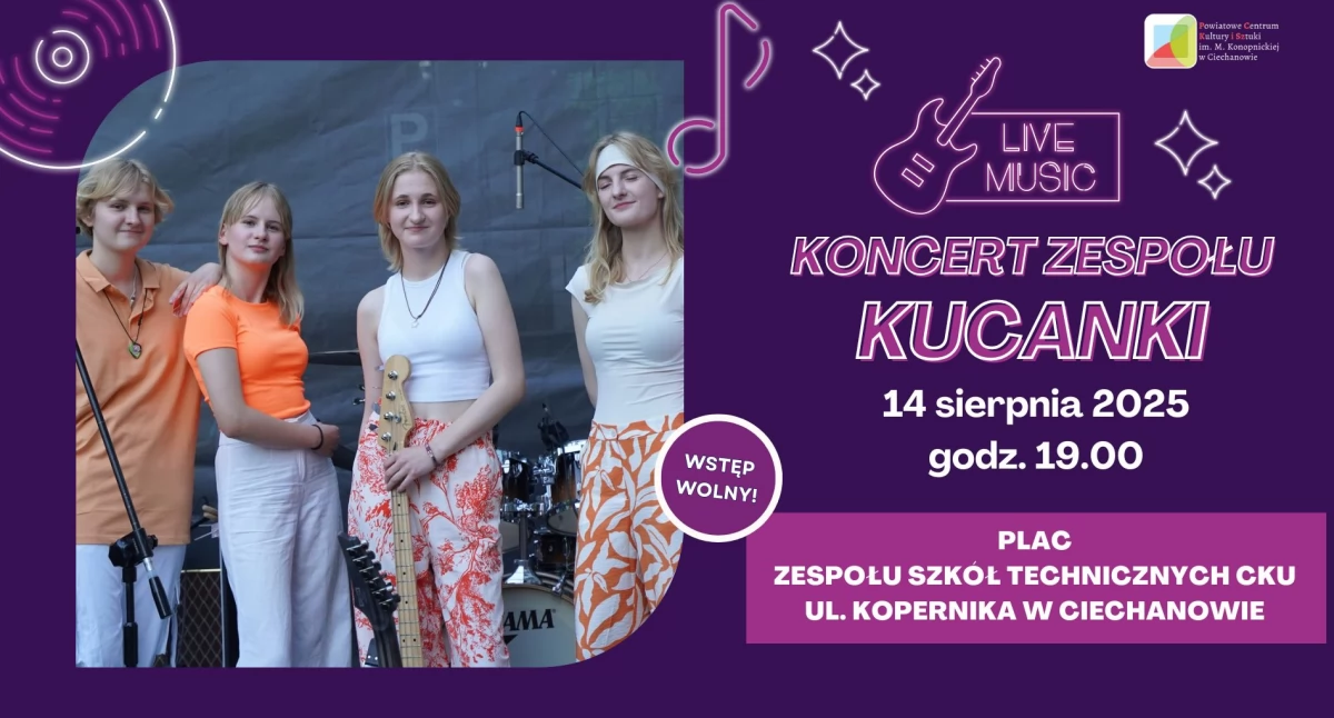 W Ciechanowie wystąpi utalentowany zespół Kucanki
