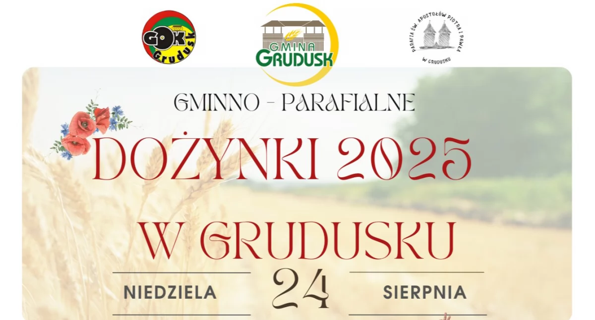 Znamy program dożynek w Grudusku. Gwiazdą wieczoru będzie zespół Joker