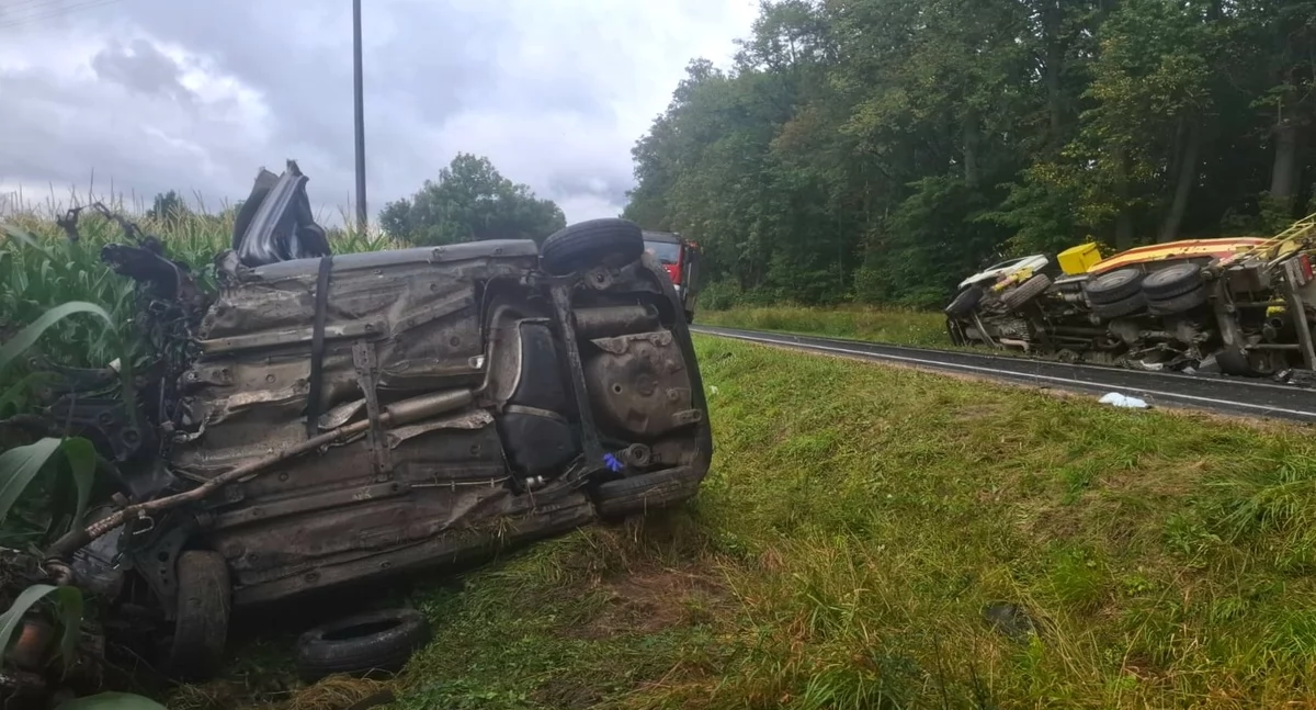Dwa wypadki jednego dnia w powiecie ciechanowskim. Policja wyjaśnia przyczyny