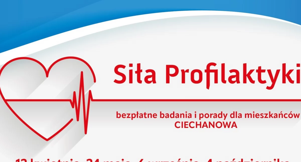 Mieszkańcy Ciechanowa mogą skorzystać z bezpłatnych badań i porad zdrowotnych