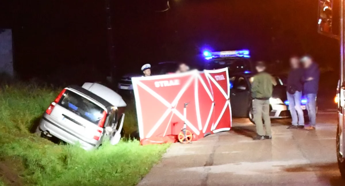 Tragiczny wypadek. Zginął kierowca fiata