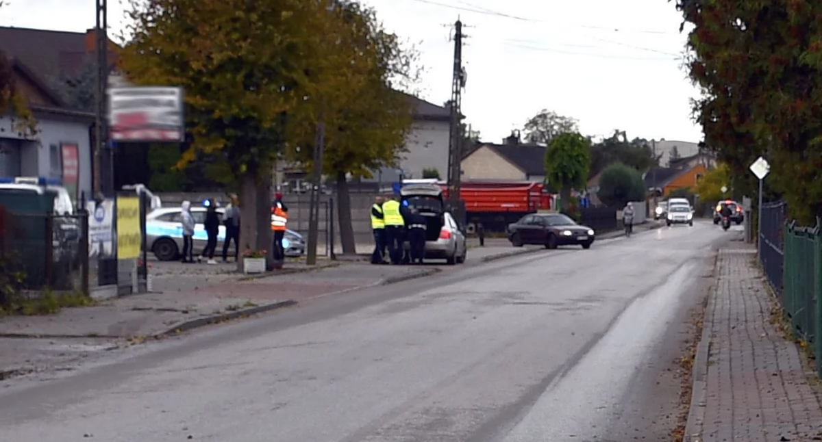 Wypadek z udziałem pieszego. Stał na środku jezdni