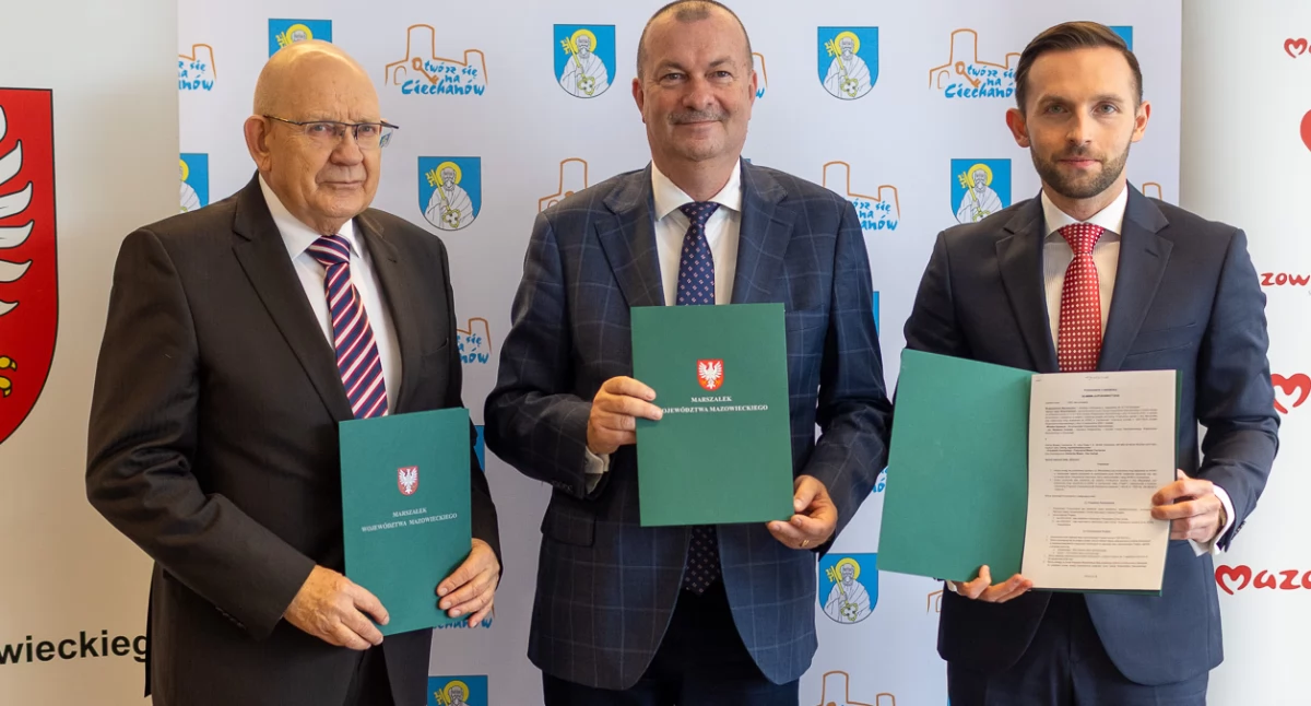 Podpisano porozumienie. Droga dojazdowa do WORD w Ciechanowie zostanie przebudowana [zdjęcia]