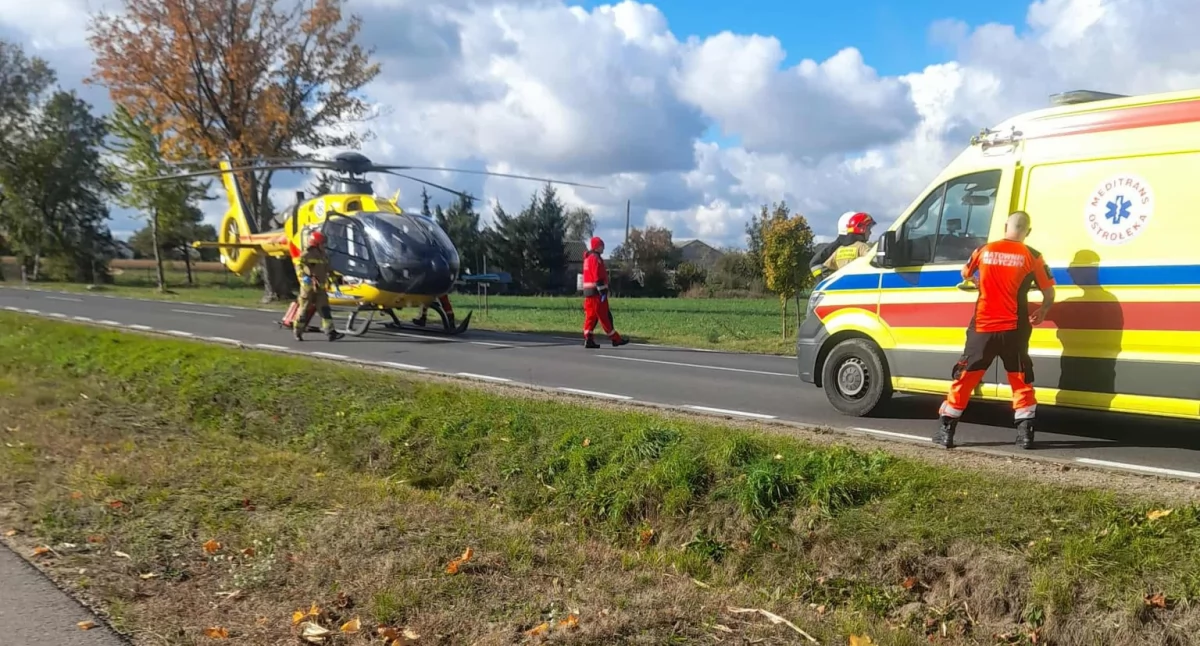 12-latek ranny w wypadku. Lądował śmigłowiec LPR [zdjęcia]