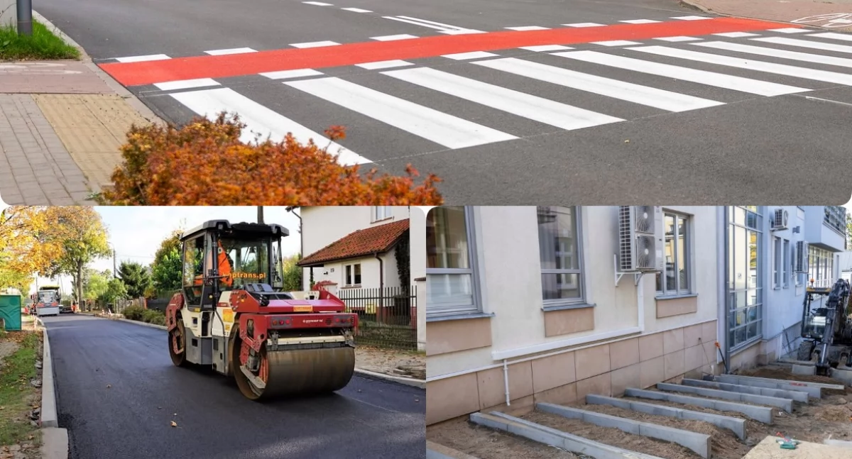 Ulica w centrum Ciechanowa po remoncie. Trwają prace w innych miejscach