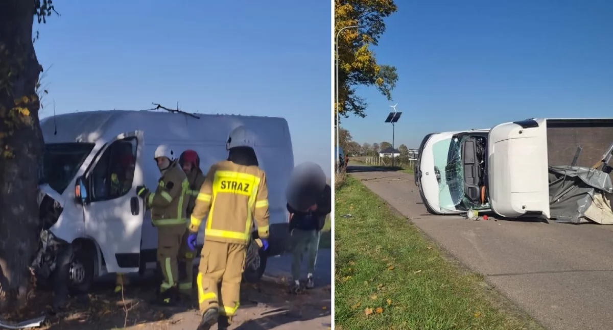 Z ostatniej chwili: Dwie osoby ranne w wypadku. Wszystko przez słońce? [zdjęcia]
