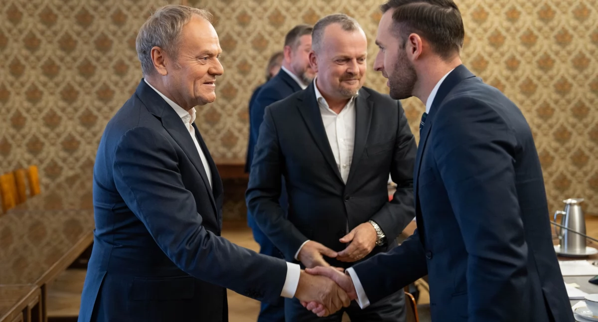 Prezydent Ciechanowa na spotkaniu z premierem Donaldem Tuskiem